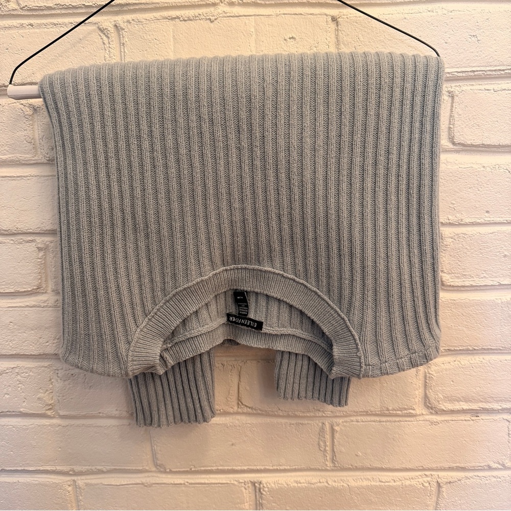 Eileen Fisher Light Blue Ribbed Sweater